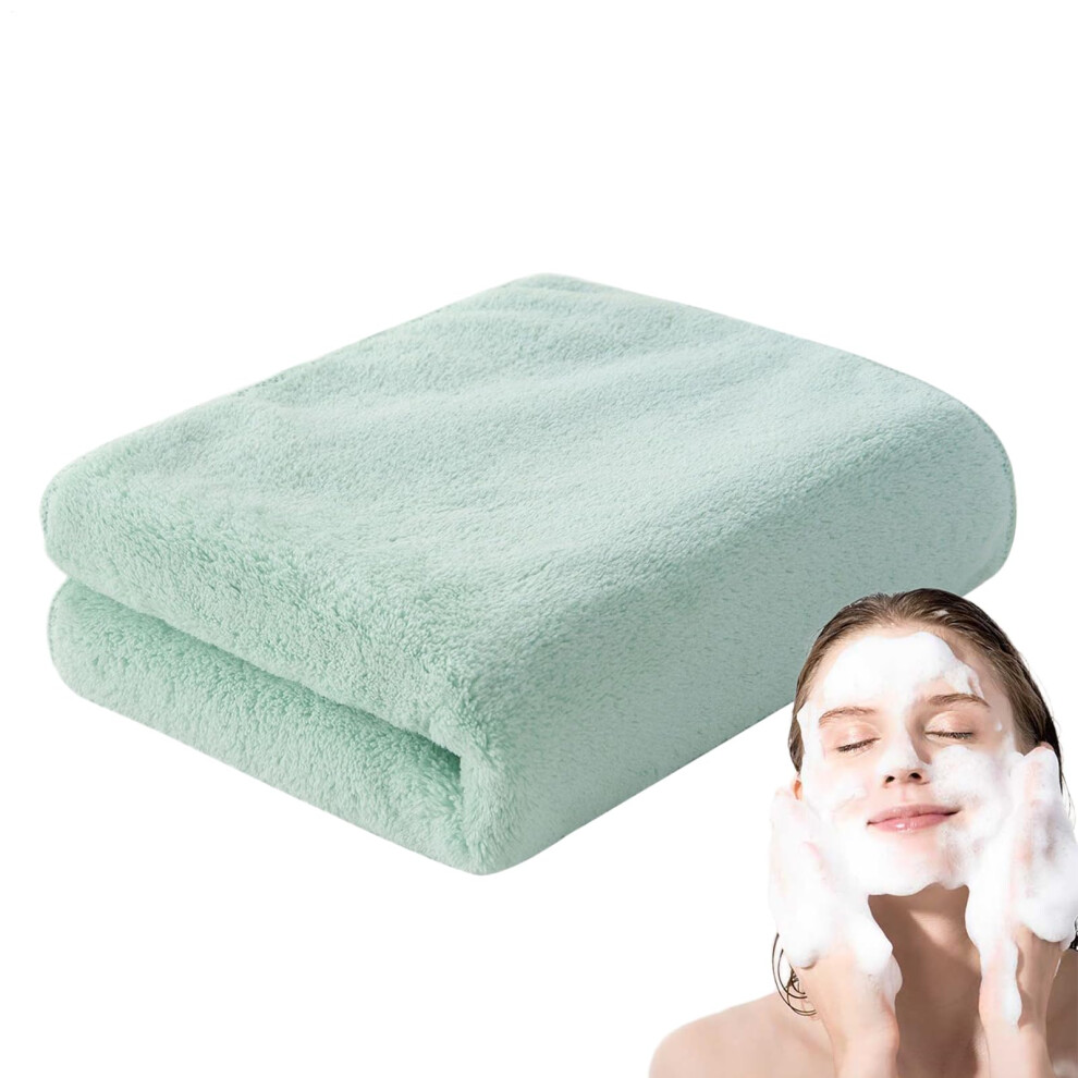 Baby Washcloths Fleece Small Hand Towels, Soft Thickened Face Cloths, Face Cloth Wash Mitt, Coral/Green