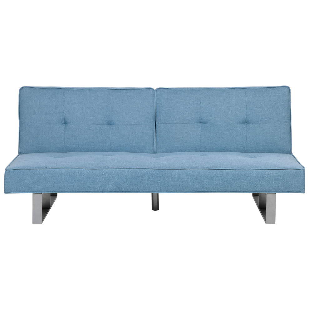 Sofa Bed 3 Seater DUBLIN Fabric Light Blue