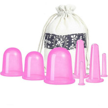 7pcs Silicone Vacuum Cup for Cellulite, Massage Vacuum Cup - Flexible Massage Cupping Therapy Set for Body Massage