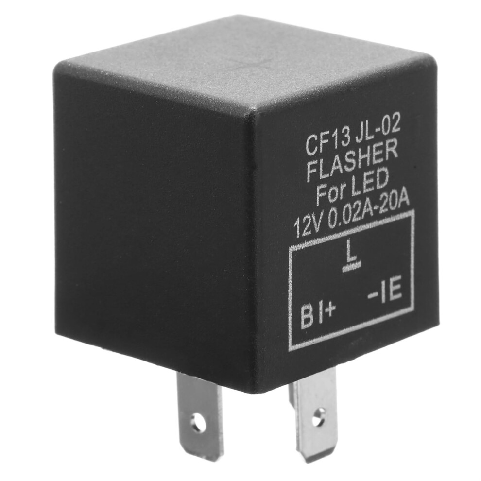 12V 3Pin Car Flasher Relay Cf13 Jl-02 For Led Turn Signals Hyper Flash Fast Flashing No-Flash Repair 9354506823689