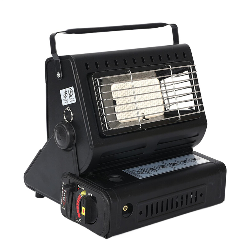 Portable Camping Heater Battery-Powered Tent Heater For Winter Camping Compact Outdoor Heater Hunting Black