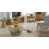 Surrey Solid Wood & Metal Coffee Table With Shelf 4