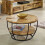 Surrey Solid Wood & Metal Coffee Table With Shelf 3