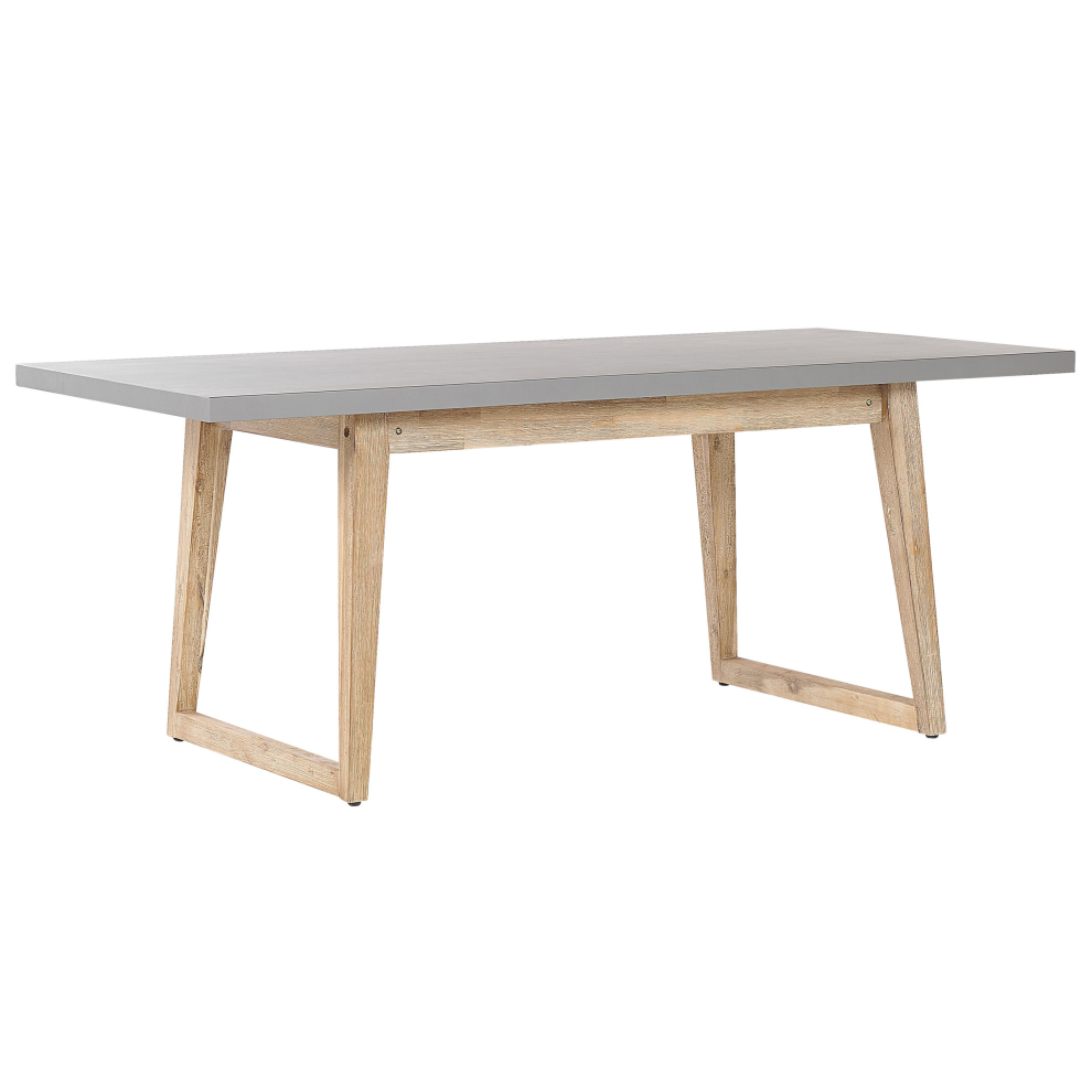 Garden Dining Table ORIA 180 cm 90 cm Concrete Grey