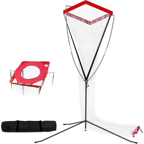 Volleyball Training Net With Triangular Support, Adjustable For Serving, Spiking, Setting Practice, Portable Outdoor