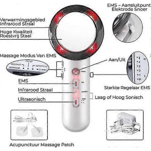 3-in-1 Ultrasonic Slimming Machine-ems Function-fat Burning Device-cellulite Massage-skin Rejuvenation Device 1