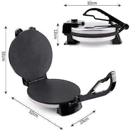 Non-Stick Chapati/Tortilla Machine With Double-Sided Heating, Pita Making, LED Indicator, Automatic Pancake Maker 1