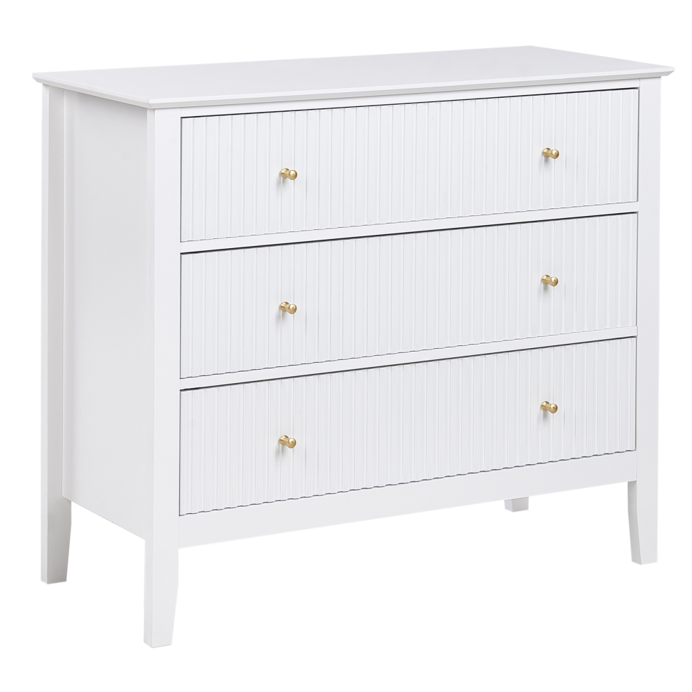 3 Drawer Chest ASSISI White