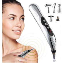 Acupuncture Pen, Electronic Pain Relief Therapy, 5 In 1 Electronic Acupuncture Pen Energy Pulse Massage Pen, Usb Acupuncture Massage Pen