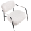 Beliani Armchair AUSVIKA Fabric Light Beige 6