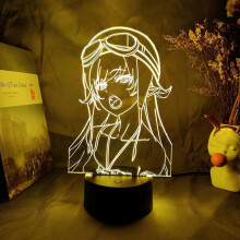 (As show, One size) XYC Anime Led Night Light Bakemonogatari for Bedroom Decor Gift Colorful Nightlight Manga 3D Lamp Bakemonogatari