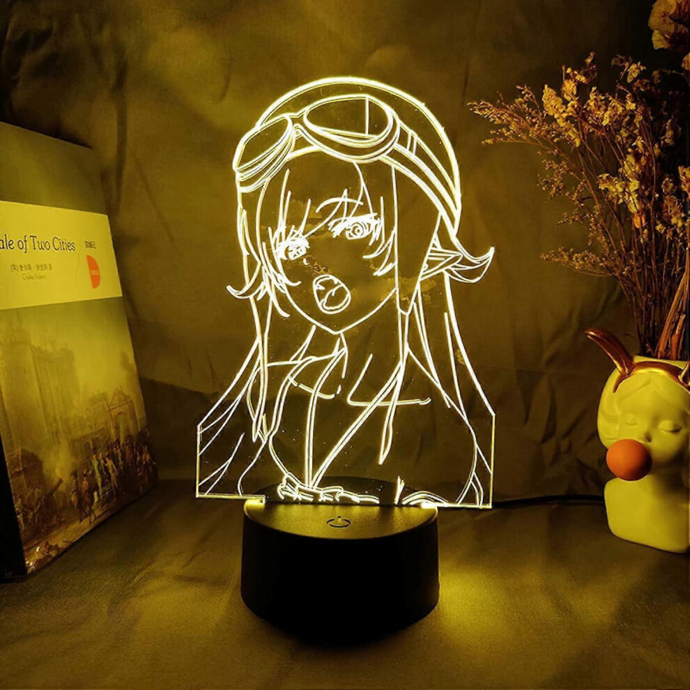Kikidex (As Show, One Size) Xyc Anime Led Night Bakemonogatari For Bedroom Decor Gift Colorful Night Manga 3D Lamp Bakemonogatari Light