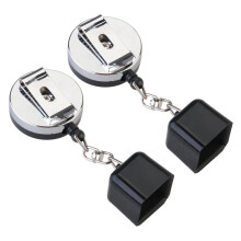 Retractable Billiard Chalk Holder Clips Two-Piece Set Snooker Accessories For Belt Or Pocket Home And Commercial Use