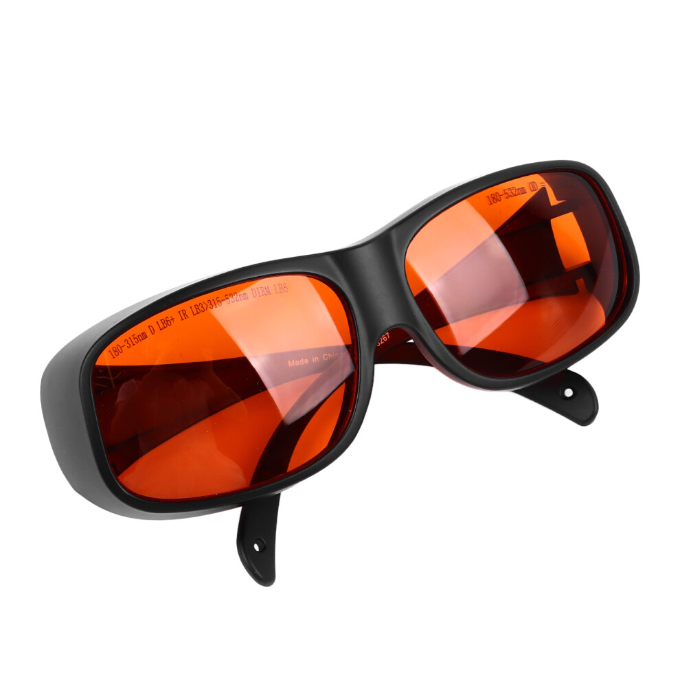 Violet Safety Glasses 532Nm Od5+Tr90 Black Frame Orange Lenses 8171351123716