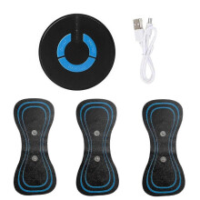 Electromagnetic Wave Leg Massager Mini Cervical Massager 6 Modes Adjustable for Pain Relief (1set (5pcs))
