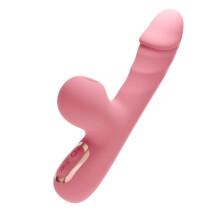 Vibrator Powerful Rabbit Vibrator With Heating G-Spot Stimulation Clitoral Massage Pink Women Masturbator