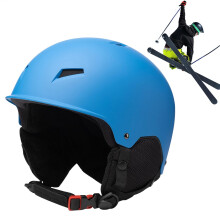 Snowboarding Hard Hat - Lightweight Snowboard Helmet, Adjustable Ventilation, Removable Ear Pads, Blue