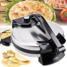 Non-Stick Crepe Maker 12-Inch, Chapati/Tortilla Machine, 1800W Pancake Maker, Double-Sided Heating, LED Indicator