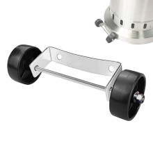 Patio Heater Mobility Wheels Kit - Stainless Steel Wheels, Replacement Parts, Rust-Resistant Pulley For Outdoor Heaters