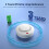 Wireless Smoke Detector Fire Alarm 85dB 360 Detection 3.2cm White 5