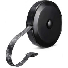 Body Measuring TapeRetractable Sewing Tailor Tape Measure 60 Inch 1.5 Meter Dual Sided Soft Measuring Tape Ruler for Clothes Black (1 Piece)