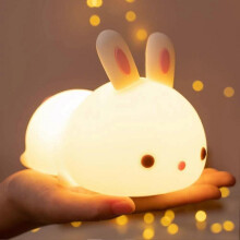 Bunny Night Light Kids Lamp 7 Colour Changing Baby Night Lights Portable Bunny Light USB Rchargeable Bunny Lamp Nightlight