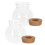 2 pezzi vasi idroponici in 480 ml con in 1