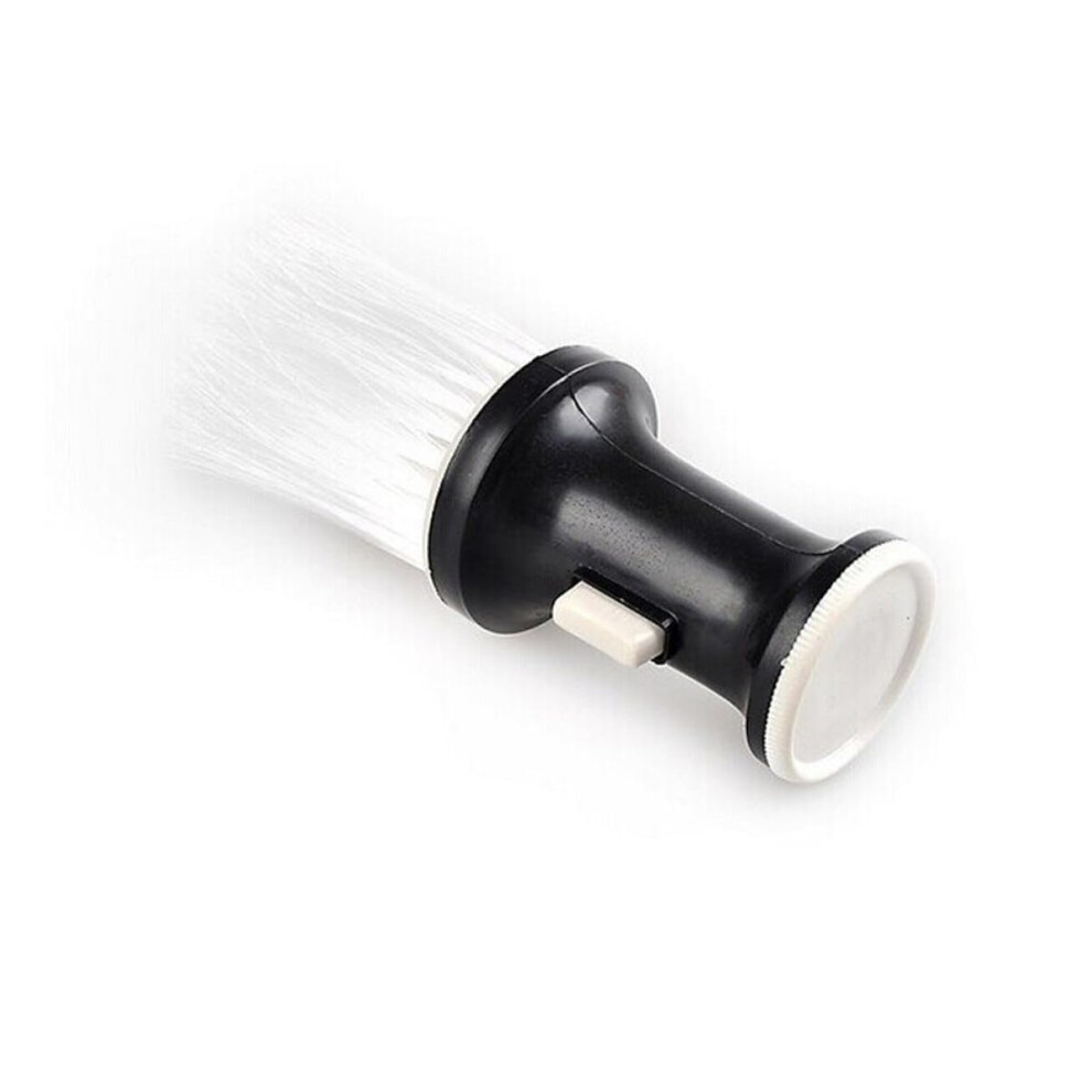 Black Barber Neck Duster Brush Flat-Shape For Salon Use With Talcum Powder Function Durable Design 1 Pc Barbers And Stylists
