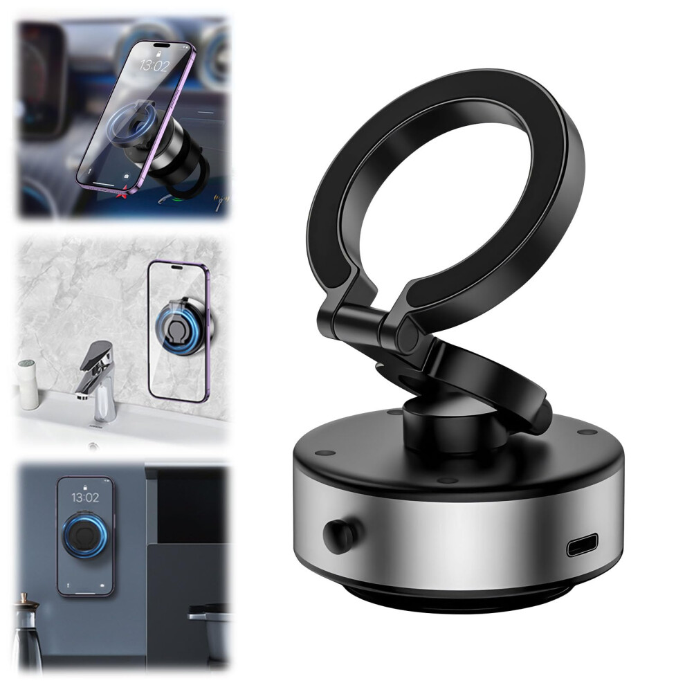 Magnetic Car Phone Holder For Magsafe, N52 Strong Magnet, 720-Degree Rotatable, Vacuum Suction Cup Windshield And Dashboard 9393856846245