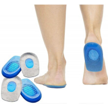 2 Pairs Silicone Gel Heel Cups Heel Support Pads Cushions for Plantar Fasciitis Heel Pain, for Sore Heel Pain, Bone Spur