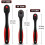 3-Piece 72 Teeth Bent Handle Ratchet Wrench Set Large, Medium, Small Bi-Directional Quick Socket Tool 2