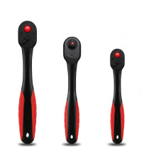 3-Piece 72 Teeth Bent Handle Ratchet Wrench Set Large, Medium, Small Bi-Directional Quick Socket Tool