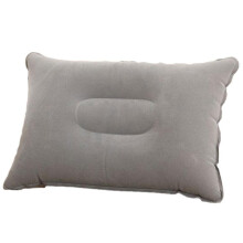PVC Flocking Inflatable Sleeping Pillow Model J0C4, 22 x 34 cm, Ultra-Light Travel Pillow, Outdoor Camping Pillow