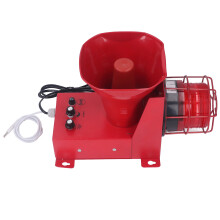 180dB Industrial Waterproof Siren Alarm with Sound Light, DC12V