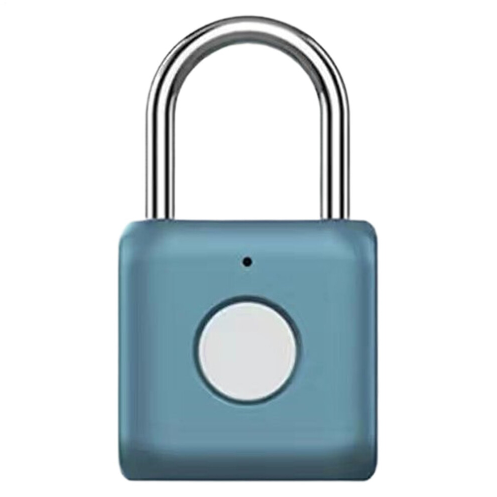 Fingerprint Smart Padlock Lock - Keyless Biometric Thumbprint Security, Suitcase Padlock For Backpack And Locker, Blue 9016109976611