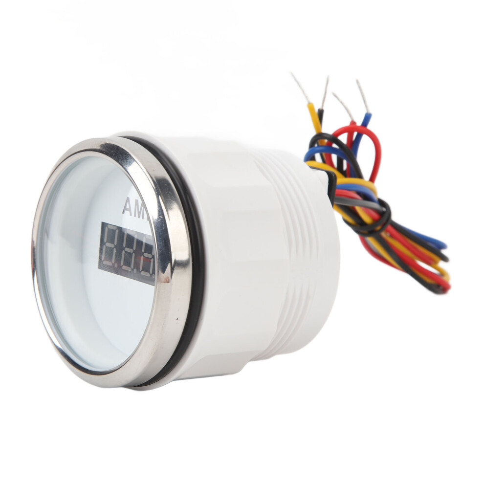 Digital Ammeter 52Mm 100A Dc9-32V For Rv Boat Yacht White Dial 3231351131298