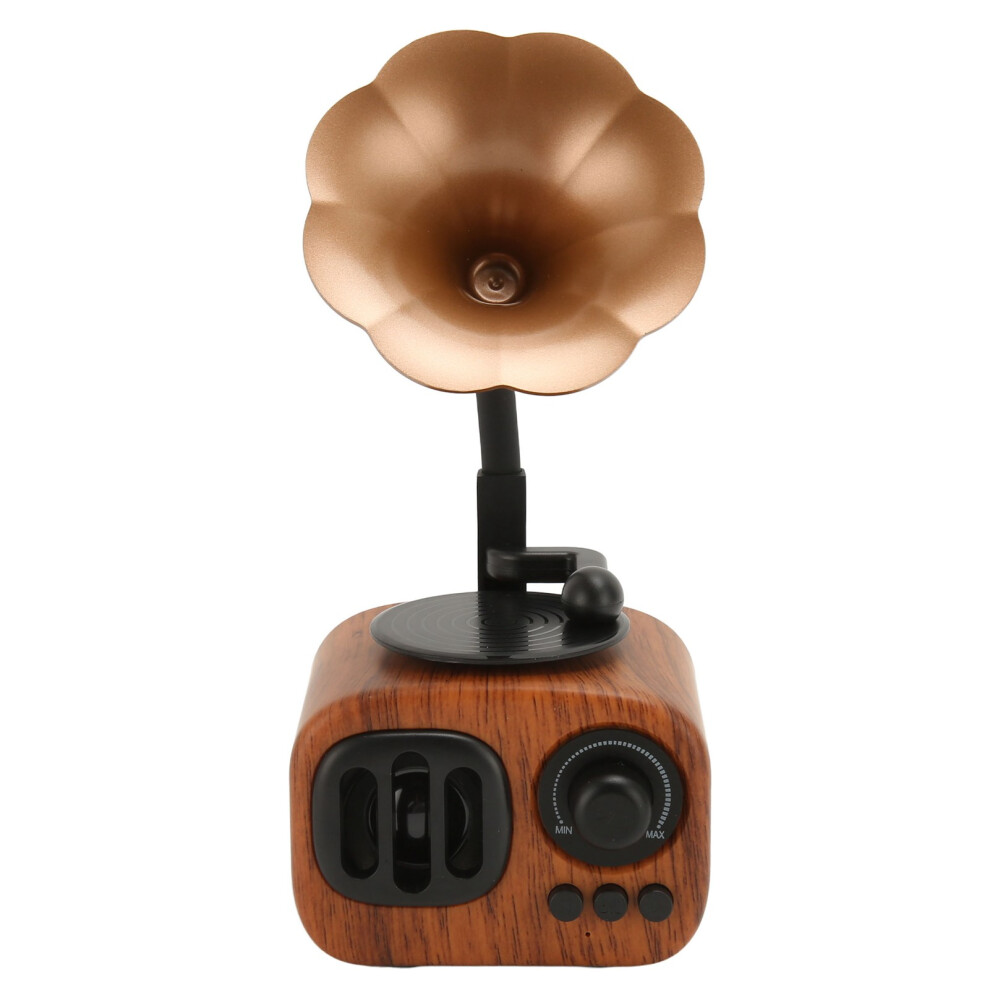 Vintage Wood Grain BT Speaker 1500mAh Portable Wireless Radio-image-OPC-PKMRGDC-NEW