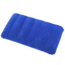 Portable Camping Cushion Pillow Ergonomic Inflatable Neck And Lumbar Support 47x30cm Royal Blue