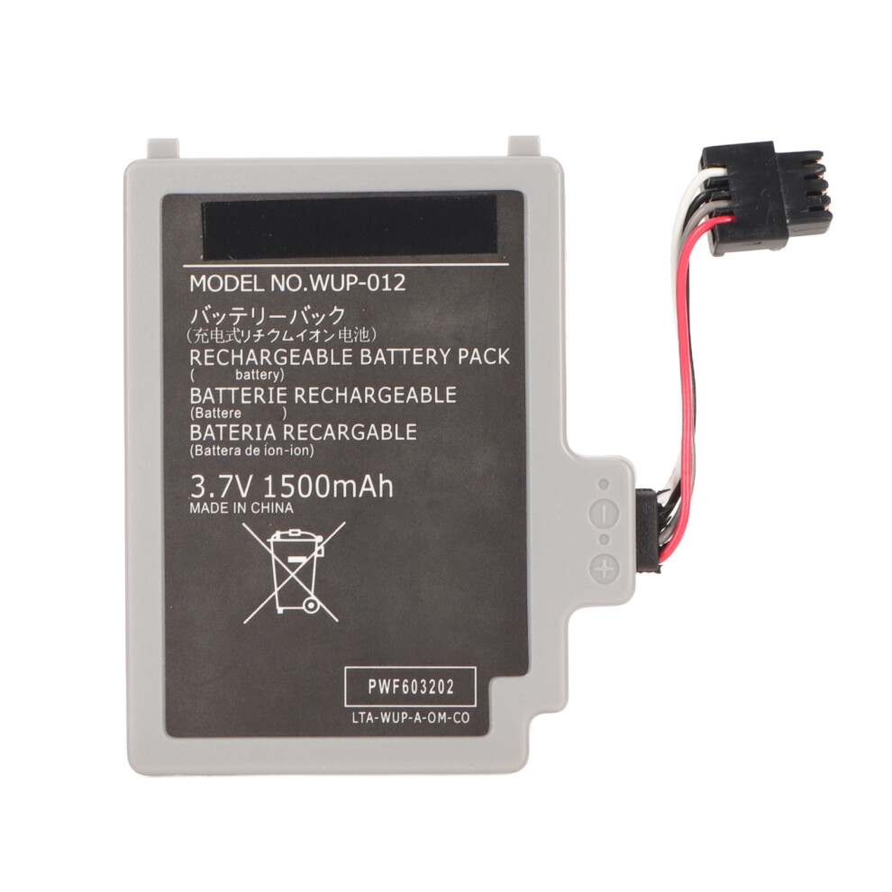 Wup 012 Gamepad Battery 1500Mah Rechargeable Lithium Ion Gray 7661351132074