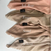 (TAUPE) 2024 ORIGINAL COTTON MODAL HIJABS TURKISH HIGH QUALITY TRENDING HIJABS