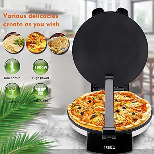1800W Pancake Maker Portable Breakfast Pancake Maker LED Indicator Chapati Tortilla Making Machine 2