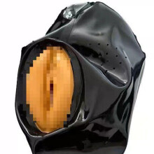Latex Hood Rubber Head Mask Natural Latex Handmade Unisex Cosplay Club Wear Size S 63 Cm