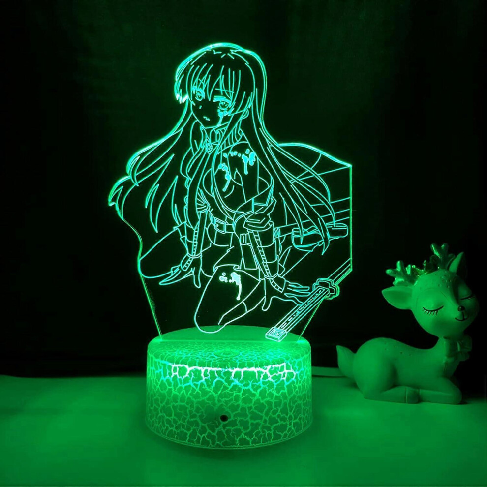 Kikidex (As Show, One Size) Xyc Led Anime Akame Ga Kill For Kids Bedroom Decor Night Brithday Gift Manga Room Desk 3D Lamp Akame Ga Kill Light