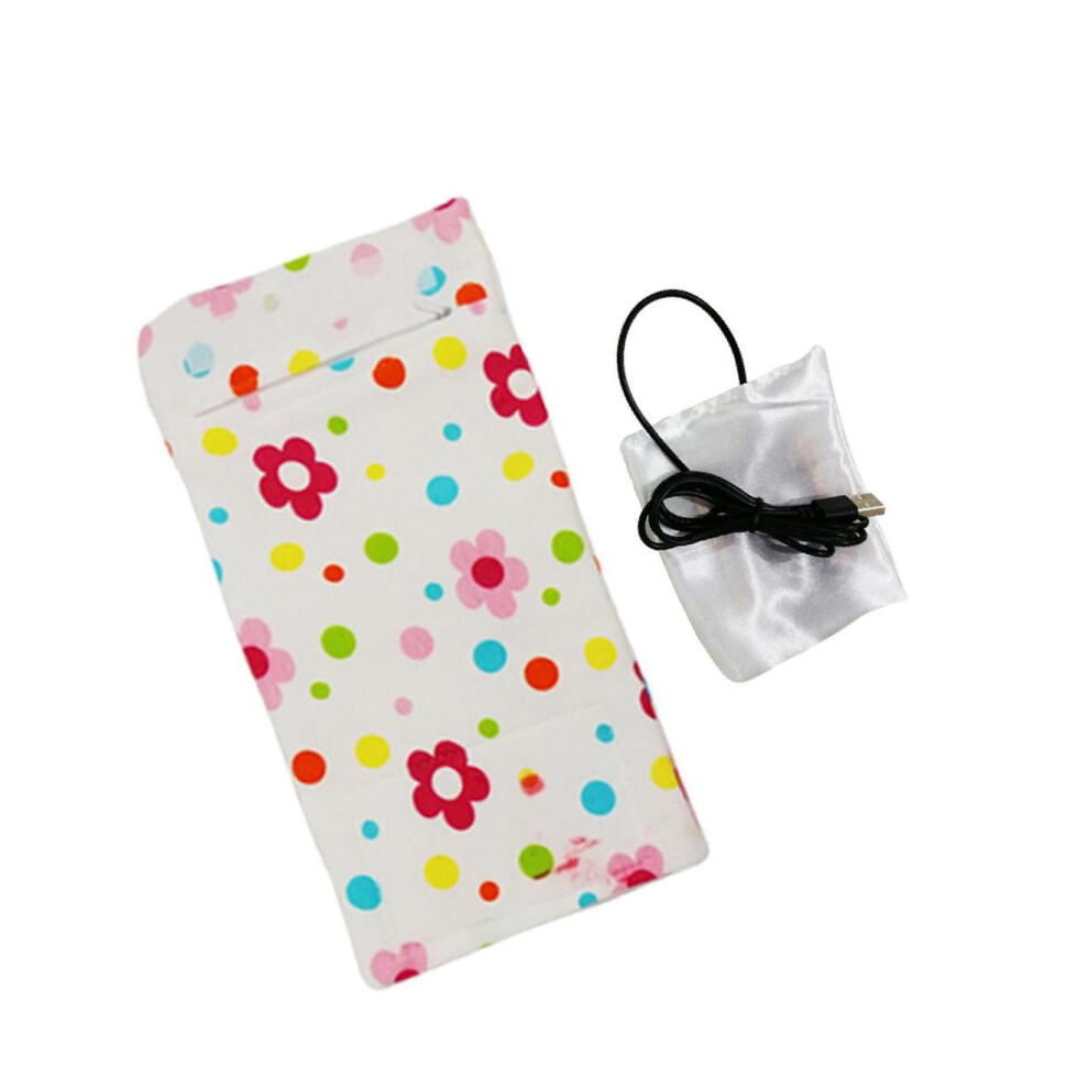 (Wave Points and Flowers) Babys Feeding Bottle Warmer Infant Milk Bag Pouch-image-OPC-PKMRWQR-NEW