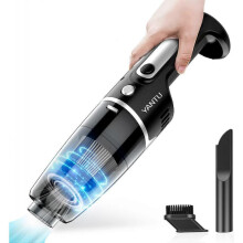 Car Vacuum, Cordless Handheld Car Vacuum Cleaner with Metal Hepa, Portable High Power for Quick Car Cleaning, Mini Auto Vacuum Cleaners for House, Car