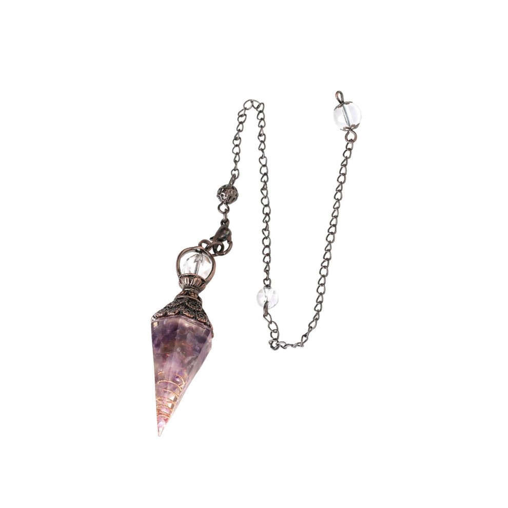 (Purple Golden, 643x176cm) Natural Stone Crystal Pendulum Pendant for Divination Dowsing-image-OPC-PKMS8GN-NEW