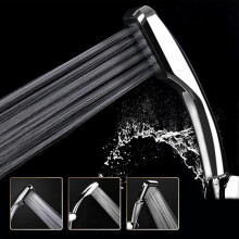 Water-Saving Shower Head Hand Shower with 300 Holes Bathroom Turbo Pressure Chrome-Plated [Energy Class A +]