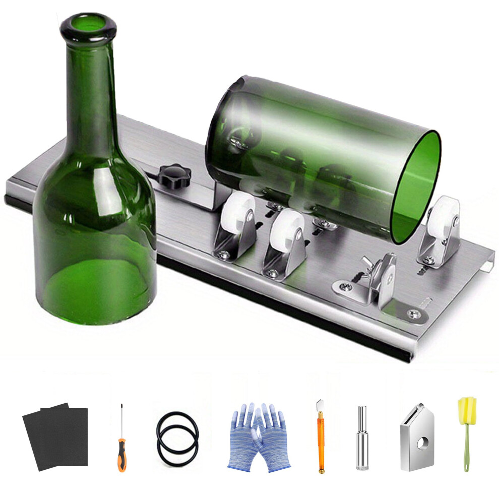 Glass Bottle Cutting Kit Stainless Steel Circular Cutter For Beer Champagne Wine Bottles Diy Glass Craft Tools 9393856848171
