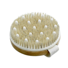 Bath Brush Meridian Brush Body Brush Fat Brush, Hemu Bristle Massage Head Round Brush