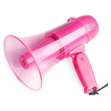 Portable Bullhorn 240s Recording Megaphone With USB Port 20W Speaker Built-In Siren Handheld Lightweight
